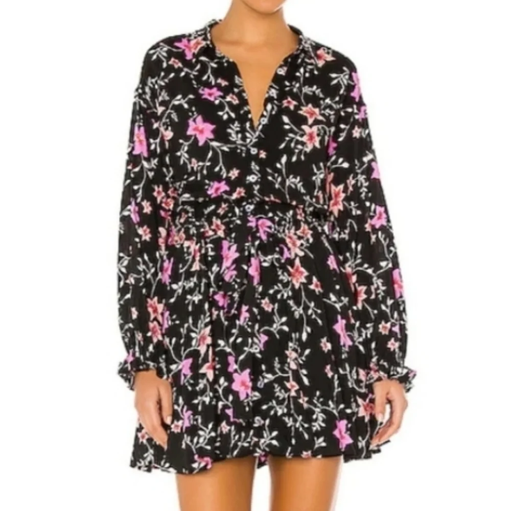 Free People Lighten Up floral mini dress size XS